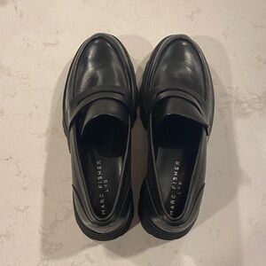 Marc Fisher Black Loafers